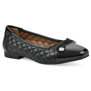 �z���C�g�}�E���e�� ���f�B�[�X �V���[�Y �T���_�� White Mountain Bocah Women's Ballet Flatslip-On Round Toe Flats Black Smooth �u���b�N