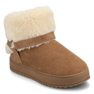 �W���[�j�[ ���f�B�[�X �V���[�Y �T���_�� �u�[�c Journee Thada Women's Faux Fur Slipper Boots Chestnut
