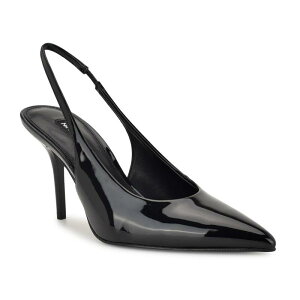 yz iCEFXg fB[X pvX V[Y Nine West Palomma Women's Pointed Toe Slingback Heels Black Patent