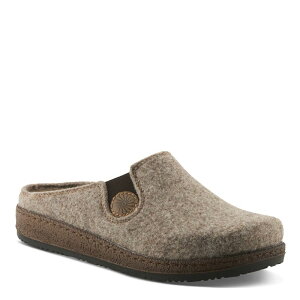 tNTX fB[X V[Y T_ Flexus by Spring Step Women's Felt Slip-On Slippers Light Brown uE