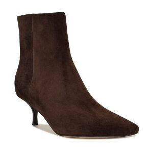 yz iCEFXg fB[X u[cECu[c V[Y Nine West Hermena Women's Suede Ankle Boots with Block Heel Dark Brown Suede