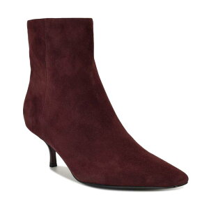 yz iCEFXg fB[X u[cECu[c V[Y Nine West Hermena Women's Suede Ankle Boots with Block Heel Dark Red Suede