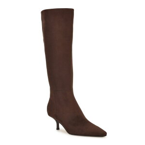 yz iCEFXg fB[X u[cECu[c V[Y Nine West Havier Women's Tapered Heel Dress Boots in Regular & Wide Calf Dark Brown