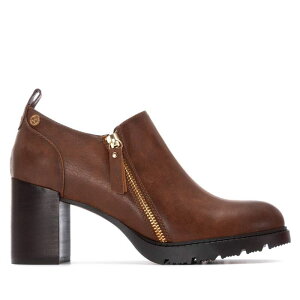 �L�V�^�C ���f�B�[�X �V���[�Y �p���v�X �q�[�� Women's Zipper Block Heel Pumps By XTI 144301 Camel �L������
