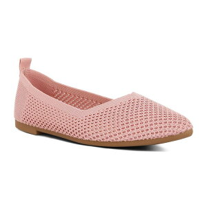 yz hO fB[X T_ V[Y London Rag Selaris Women's Fly Knit Slip-On Ballerina Flats Pink