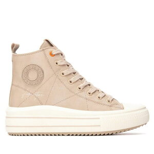 ���t���b�V�� ���f�B�[�X �V���[�Y �X�j�[�J�[ Refresh Women's Casual High Top Sneakers 172939 Beige �x�[�W��
