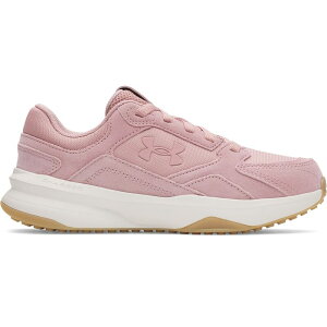 A_[A[}[ fB[X V[Y Xj[J[ XG[h Under Armour Edge Suede Women's Training Shoes Pink sN
