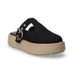 yz GXI[ fB[X T_ V[Y SO Olav Platform Women's Slip-On Clogs Black