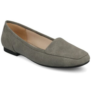 �W���[�j�[ ���f�B�[�X �V���[�Y �T���_�� Journee Noelia Women'square Toe Ballet Flats In Regular & Wide Width Gray �O���[