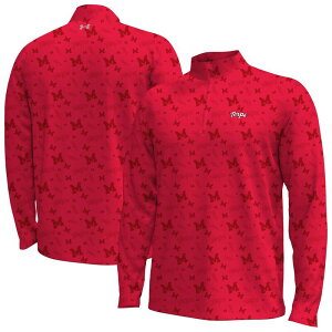 �A���_�[�A�[�}�[ �����Y �g�b�v�X T�V���c �W���P�b�g Men's Under Armoured Maryland Terrapins Gameday Armourfuse Half-Zip Jacket Mared ���b�h