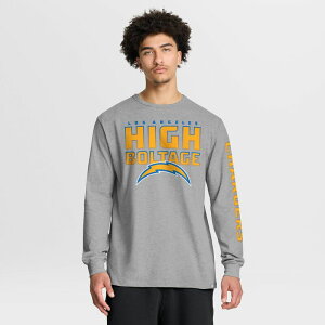 �t�@�i�e�B�N�X �����Y �g�b�v�X T�V���c Men's Fanatics Heather Gray Los Angeles Chargers Hometown Sweep Legacy Long Sleeve T-Shirt Chgrey �O���[