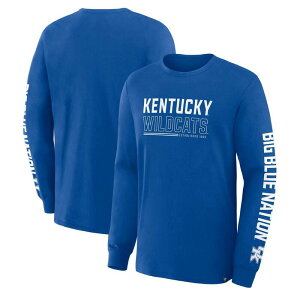 �t�@�i�e�B�N�X �����Y �g�b�v�X T�V���c Men's Fanatics Royal Kentucky Wildcats Quad Fuel The Fire Long Sleeve T-Shirt Ken Blue �u���[