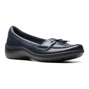 N[NX fB[X V[Y T_ U[ [t@[ ClarksR Cora Haley Women's Leather Loafers Navy lCr[