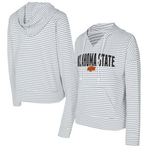 �A���u�����f�b�h ���f�B�[�X �g�b�v�X T�V���c V�l�b�N �p�C�� �p�[�J�[ Unbranded Men's Conceptsport White/Gray Oklahoma State Cowboys French Terry Striped V-Neck Pullover Hoodie Oks White �z���C�g