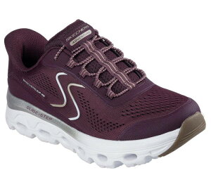 yz XPb`[Y fB[X T_ V[Y Skechers Hands Free Slip-ins Glide-Step Sole Women's Sneakers Burgundy