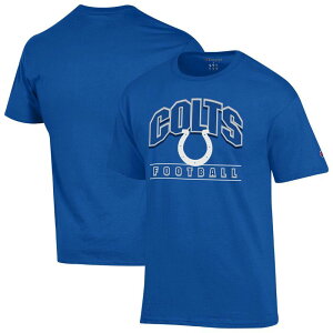 yz `sI Y TVc gbvX Men's Champion Royal Indianapolis Colts Helmet T-Shirt Clt Blue