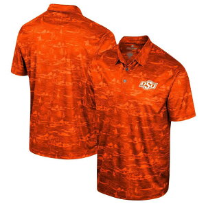 �R���V�A�� �����Y �g�b�v�X T�V���c �|���V���c �v�����g Men's Colosseum Orange Oklahoma State Cowboys Daly Print Poloks Orange �I�����W