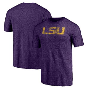 Aufbh Y gbvX TVc Unbranded Men's Purple LSU Tigers Classic Primary Tri-Blend T-Shirt Lsu Purple p[v