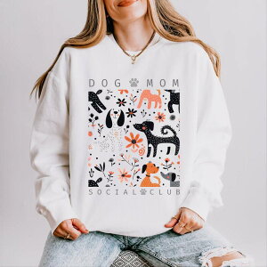 Simply Sage Market ���f�B�[�X �g�b�v�X T�V���c �X�E�F�b�g Simply Sage Market Dog Mom Social Club Lightweight Garment Dyed Sweatshirt White �z���C�g