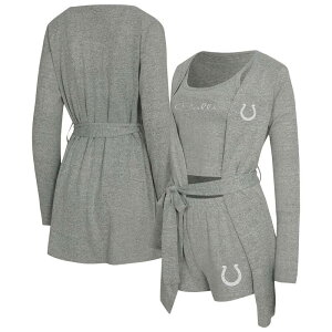 yz Aufbh fB[X iCgEFA A_[EFA Women's Concepts Sport Heather Gray Indianapolis Colts Rigor Tank Short & Robe Set Clt Grey