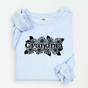 yz Simply Sage Market fB[X TVc gbvX Simply Sage Market Grandma Sunflower Lightweight Garment Dyed Sweatshirt Hydrangea