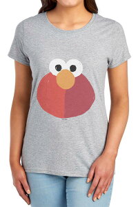�A�j���L�����N�^�[ ���f�B�[�X �g�b�v�X T�V���c �O���t�B�b�N Licensed Character Juniors' Sesame Street Elmo Graphic Tee Heather Gray �O���[