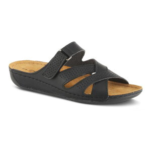 yz tNTX fB[X T_ V[Y Flexus by Spring Step Karl Women's Slide Sandals Black