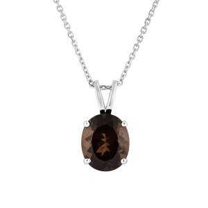 yz Aufbh fB[X lbNXE`[J[Ey_ggbv ANZT[ Sterling Silver Smoky Quartz Pendant Necklace Sterling