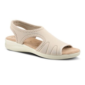 yz tNTX fB[X T_ V[Y Flexus by Spring Step Nyaman Women's Slip-on Sandals Beige