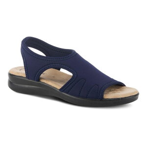 yz tNTX fB[X T_ V[Y Flexus by Spring Step Nyaman Women's Slip-on Sandals Navy
