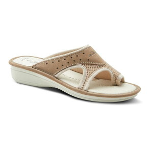 yz tNTX fB[X T_ V[Y Flexus by Spring Step Pascalle Women's Slide Sandals Beige