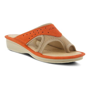 yz tNTX fB[X T_ V[Y Flexus by Spring Step Pascalle Women's Slide Sandals Orange