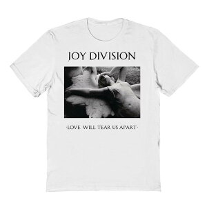 �A�j���L�����N�^�[ �����Y �g�b�v�X T�V���c �O���t�B�b�N Licensed Character Men's Joy Division Love Will Tear Us Apart Graphic Tee White �z���C�g