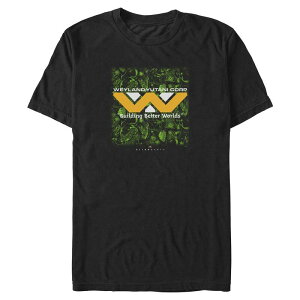 �A�j���L�����N�^�[ �����Y �g�b�v�X T�V���c �g�[�� �O���t�B�b�N Licensed Character Big & Tall Alien Earth Weyland Yutani Corp Graphic Tee Black �u���b�N