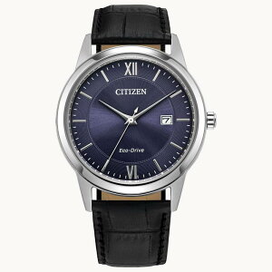 yz V`Y Y rv ANZT[ Citizen Eco-Drive Men's Classic Leather Strap Watch Blue