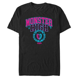 �A�j���L�����N�^�[ �����Y �g�b�v�X T�V���c �O���t�B�b�N Licensed Character Men's Monster High Graphic Tee Black �u���b�N