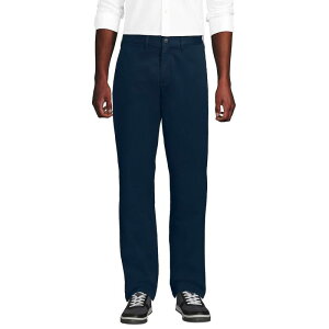 �����Y�G���h �����Y �{�g���X �J�W���A���p���c Men's Lands' End Classic Fit Chino Pants Radiant Navy �l�C�r�[