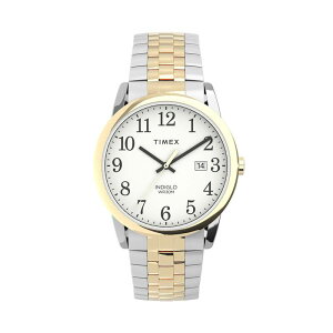 ^CbNX Y ANZT[ rv Timex Men's Easy Reader Perfect Fit Expansion Band Watch - TW2V40100JTwo Tone