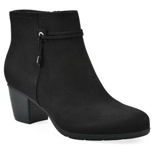 NtoCzCg}Ee fB[X V[Y u[cECu[c AN Cliffs by White Mountain Angelo Women's Ankle Slip-On Boots Black Fabric ubN