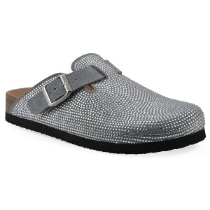 yz zCg}Ee fB[X T_ V[Y White Mountain Bellamy Women's Suede Stoned Slip-On Clogs Blue Raspberry Suede