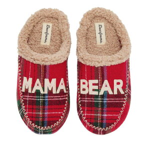 yz fBAtH[Y fB[X T_ V[Y Dearfoams Mama Bear Women's Slip-On Plaid Clog Slippers Plaid