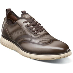 XeCV[A_X Y V[Y IbNXtH[h EBO`bv Xj[J[ [X Stacy Adams Edgewood Men's Wingtip Elastic Lace-Up Sneakers Taupe g[v