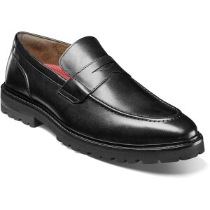 yz XeCV[A_X Y Xb|E[t@[ V[Y Stacy Adams Hayes Men's Moc Toe Penny Slip-On Loafers Black