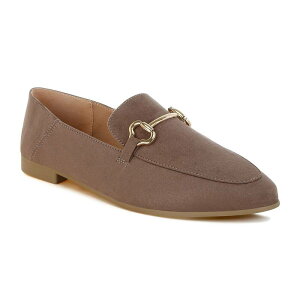 hO fB[X V[Y Xb|E[t@[ London Rag Noltas Women's Bit Detail Flat Loafers Taupe g[v