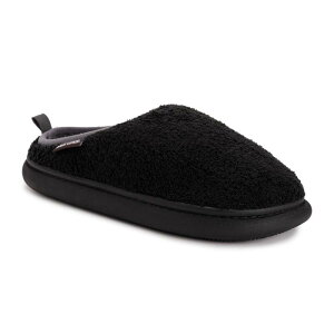 yz NNX Y T_ V[Y MUK LUKS Lewis Men's Slip-On Clog Slippers Black