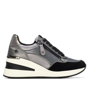 LV^C fB[X V[Y Xj[J[ XTI Women'side Zipper Wedge Sneakers 144382 Plumb