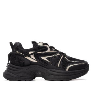 ���t���b�V�� ���f�B�[�X �V���[�Y �X�j�[�J�[ ���[�X Refresh Women's Lace-Up Casual Sneakers 172948 Black �u���b�N