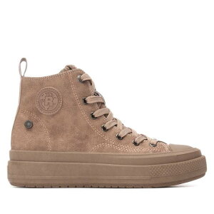 ���t���b�V�� ���f�B�[�X �V���[�Y �X�j�[�J�[ �X�G�[�h Refresh Women's Casual High Top Suede Sneakers 173074 Taupe �g�[�v