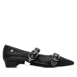 �L�V�^�C ���f�B�[�X �V���[�Y �T���_�� XTI Women's Pointed Toe Mary Jane Ballet Flats 144266 Black �u���b�N