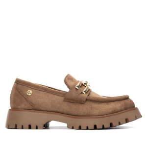yz LV^C fB[X Xb|E[t@[ V[Y Xti Women's Suede Loafers 144459 Beige